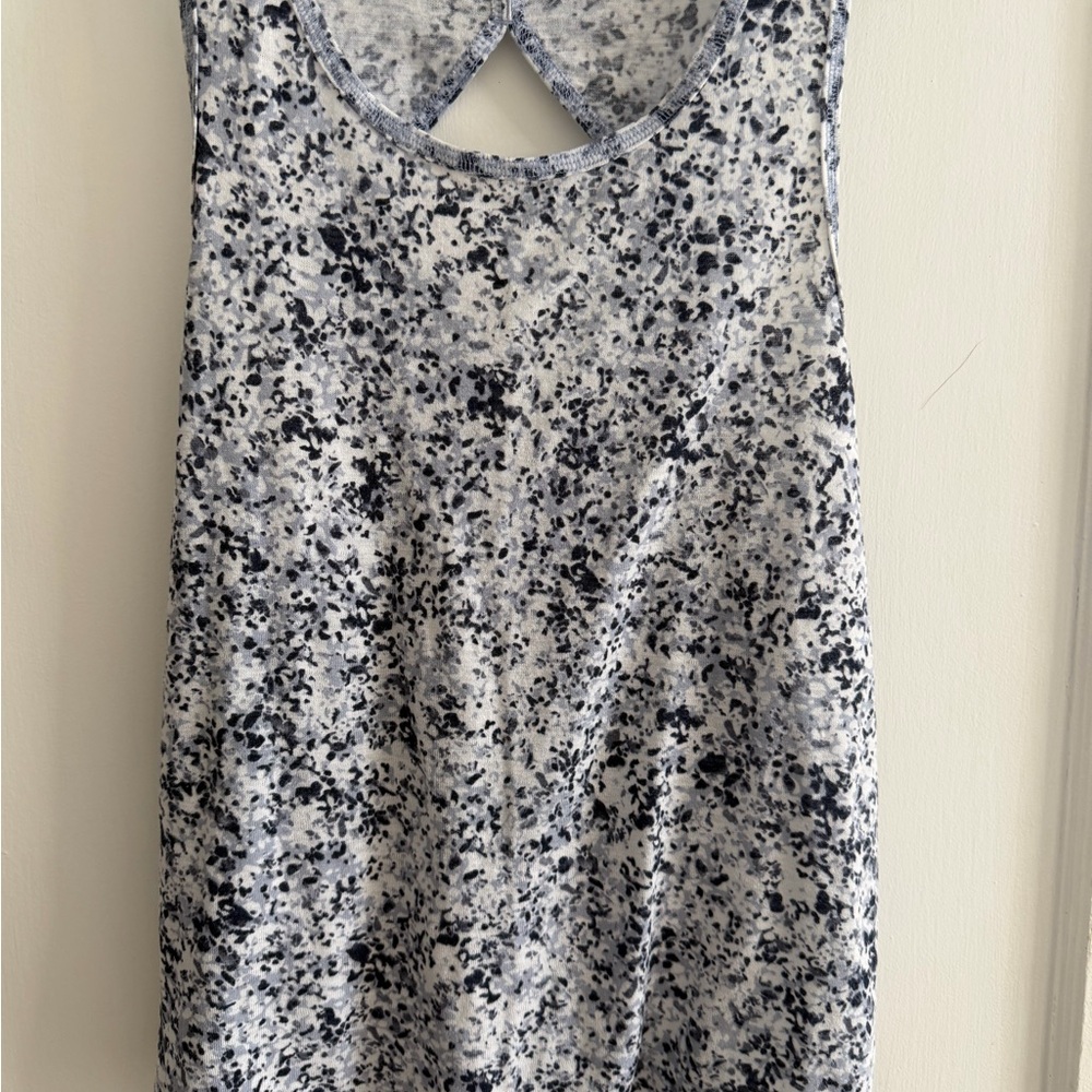Athleta Breezy Printed Cutout Tank Top